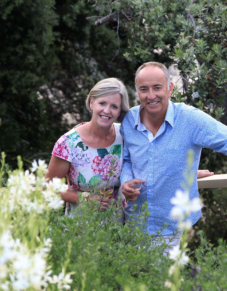 Michelle & David McDonnell at home in their spectacular garden